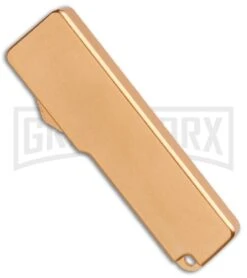 Chud Gold OTF Automatic Knife - Black Tanto Plain -Kershaw Store Chud Mini Gold OTF Auto Black Tanto Plain T279935 8 GX 33388 jr side large