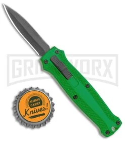 Coffin Blaster 2.0 Textured Green DA/OTF Automatic 440 Knife (2" Black Satin) -Kershaw Store Coffin Blaster Textured Green DA OTF Auto Black Plain GX 37500 jr bottlecap large