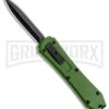 Coffin Blaster Green DA/OTF Automatic Knife - Black Plain -Kershaw Store Coffin Blaster Zombie Green DA OTF Auto Black Plain GX 15468 jr large