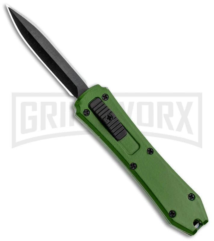 Coffin Blaster Green DA/OTF Automatic Knife - Black Plain 3 Coffin Blaster Green DA/OTF Automatic Knife - Black Plain