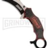 Coleman Raptor Talon Red G-10 Spring Assisted Karambit Knife - Two-Tone Plain -Kershaw Store Coleman Raptor Talon Red G10 Karambit Two Tone plain BHQ 79977 er large
