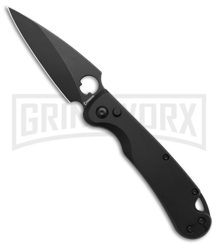 Daggerr Knives Sting Black Aluminum Automatic Knife - Black Plain 3 Daggerr Knives Sting Black Aluminum Automatic Knife - Black Plain