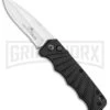Delta Force Automatic Knife Black Aluminum - Satin Partially Serrated -Kershaw Store Delta Force Auto Black Molded Plastic Satin Partially Serrated GX 33540 jr large