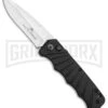 Delta Force Automatic Knife Black Aluminum - Satin Plain -Kershaw Store Delta Force Auto Black Molded Plastic Satin Plain GX 33541 jr large