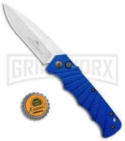 Delta Force Automatic Knife Blue Aluminum - Satin Plain 9 Delta Force Automatic Knife Blue Aluminum - Satin Plain -Kershaw Store Delta Force Auto Blue Aluminum Satin GX 38083 jr bottlecap large