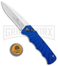 Delta Force Automatic Knife Blue Aluminum - Satin Serr 9 Delta Force Automatic Knife Blue Aluminum - Satin Serr -Kershaw Store Delta Force Auto Blue Aluminum Satin Serr GX 38090 jr bottlecap large