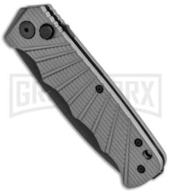 Delta Force Automatic Knife Gray Aluminum - Black Partially Serrated 7 Delta Force Automatic Knife Gray Aluminum - Black Partially Serrated -Kershaw Store Delta Force Auto Gray Molded Plastic Black Partially Serrated GX 33545 jr spine large