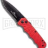 Delta Force Automatic Knife Red Aluminum - Black Plain 1 Delta Force Automatic Knife Red Aluminum - Black Plain -Kershaw Store Delta Force Automatic Knife Red Aluminum Black GX 41283 KC 2 large