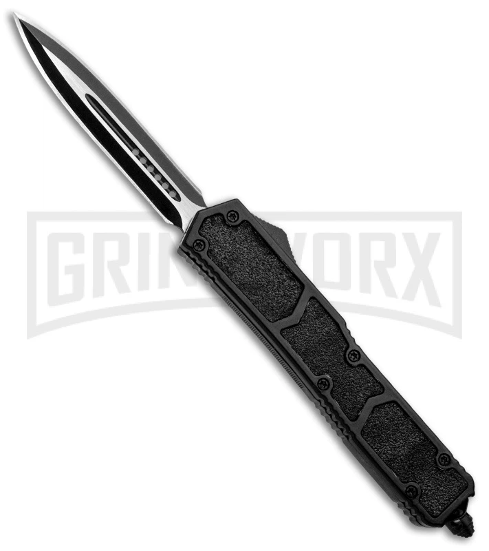 Delta Force D/A Black Tactical OTF Automatic Knife - Black Plain 3 Delta Force D/A Black Tactical OTF Automatic Knife - Black Plain
