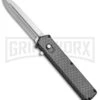 Elemental Reactor Sim. Carbon Fiber OTF Automatic Knife - Satin Plain -Kershaw Store Elemental Reactor Sim CF OTF Satin TT7 SATIN BP 20198 jr large