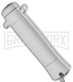 Enzo OTF Orange Automatic Keychain Knife - Satin Spear Point Plain -Kershaw Store Enzo OTF Auto Keychain Knife Orange Satin GX 38889 jr side large