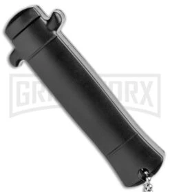 Enzo OTF Green/Black Automatic Keychain Knife - Satin Spear Point Plain -Kershaw Store Enzo Stiletto Mini Green Black Bolsters OTF Auto Satin GX 38905 jr side large