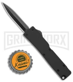 Firecracker Mini Black D/A OTF Automatic Knife - Black Dagger -Kershaw Store Firecracker Mini Black DA OTF Auto Black Dagger GX 37858 jr bottlecap large