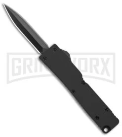 Firecracker Mini Black D/A OTF Automatic Knife - Black Dagger
