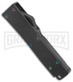Firecracker Mini Black D/A OTF Automatic Knife - Rainbow Dagger -Kershaw Store Firecracker Mini Black DA OTF Auto Rainbow Dagger GX 37856 jr spine large