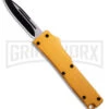 Firecracker Mini Gold D/A OTF Automatic Knife - Black Plain 1 Firecracker Mini Gold D/A OTF Automatic Knife - Black Plain -Kershaw Store Firecracker Mini Gold DA OTF Automatic Knife Black Plain BHQ 181323 td large
