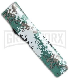 Firecracker Mini Green Digi Camo D/A OTF Automatic Knife - Black Plain -Kershaw Store Firecracker Mini Green Digi Camo DA OTF Black KS 5888 CF 1 BP 28695 jr side large