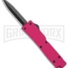 Firecracker Mini Pink D/A OTF Automatic Knife - Black Dagger 1 Firecracker Mini Pink D/A OTF Automatic Knife - Black Dagger -Kershaw Store Firecracker Mini Pink DA OTF Auto Black Dagger GX 37859 jr large