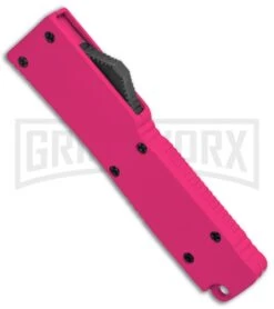Firecracker Mini Pink D/A OTF Automatic Knife - Black Dagger -Kershaw Store Firecracker Mini Pink DA OTF Auto Black Dagger GX 37859 jr spine large