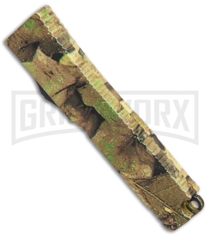 Firecracker Mini Tan Foliage Camo D/A OTF Automatic Knife - BB Plain 5 Firecracker Mini Tan Foliage Camo D/A OTF Automatic Knife - BB Plain - Image 3
