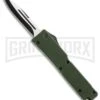 Firecracker Mini OD Green D/A OTF Automatic Knife - 2 Tone, Black Plain Dagg -Kershaw Store Firecracker Mini green da black BP 15127 er large