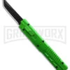 Firecracker XL Green DA/OTF Automatic Knife - Tanto Black