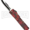 Firecracker Mini Red Skull D/A OTF Automatic Knife - Black Plain -Kershaw Store Firecracker mini red skull DA black BP 19698 er large