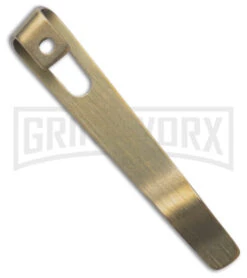 Flytanium Pocket Clip For Boker Kalashnikov Knives Gold Anodized Titanium -Kershaw Store Flytanium Pocket Clip for Boker Kalashnikov Gold Anodized Titanium BHQ 188037 td spine large