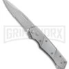 Super Knife Croc Automatic Knife Stainless W/ Polished Inlay - Satin Serr -Kershaw Store GA303SL BP 25775 er large