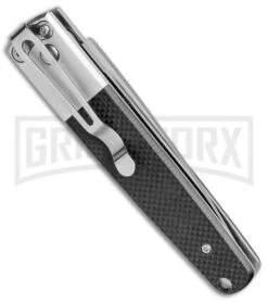 Ganzo Knives G7211-BK Black G-10 Automatic Knife - Flat Grind Satin 8 Ganzo Knives G7211-BK Black G-10 Automatic Knife - Flat Grind Satin -Kershaw Store Ganzo Knives Black G 10 Flat Grind Satin G7211 BK BP 25412 jr side large