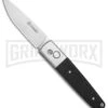 Ganzo Knives G7212-BK Black G-10 Automatic Knife - Flat Grind Stonewash -Kershaw Store Ganzo Knives G7212 Black G 10 Auto Flat Grind SW BP 24622 jr large