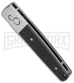 Ganzo Knives G7212-BK Black G-10 Automatic Knife - Flat Grind Stonewash -Kershaw Store Ganzo Knives G7212 Black G 10 Auto Flat Grind SW BP 24622 jr spine large