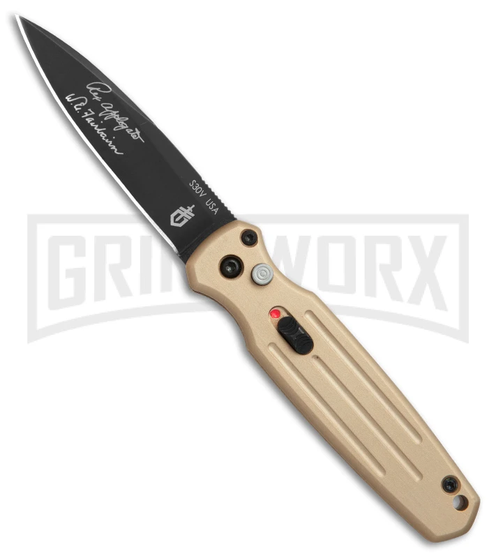 Gerber Mini Covert Coyote Brown Automatic Knife - Black Plain 3 Gerber Mini Covert Coyote Brown Automatic Knife - Black Plain