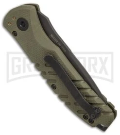 Gerber Propel Downrange OD Green Automatic Knife - Tanto Black Serr 8 Gerber Propel Downrange OD Green Automatic Knife - Tanto Black Serr -Kershaw Store Gerber Auto Propel Downrange OD green black serr BHQ 67394 er side large
