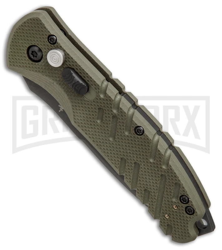 Gerber Propel Downrange OD Green Automatic Knife - Tanto Black Serr 4 Gerber Propel Downrange OD Green Automatic Knife - Tanto Black Serr - Image 2