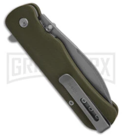 Gerber Confidant Assisted Opening Knife OD Green G-10 / Bamboo - -Kershaw Store Gerber Confidant Assisted Opening Knife OD Green G10 bamboo 3in SW BHQ 179070 td side large