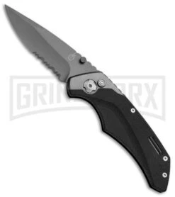 Kershaw Store 52 Gerber Knives Contrast AO Black Assisted Opening Knife - Titanium Serr