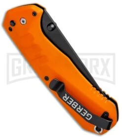 Gerber Haul A/O Orange GFN Spring Assisted Knife Black Plain 8 Gerber Haul A/O Orange GFN Spring Assisted Knife Black Plain -Kershaw Store Gerber Haul AO SA Orange GFN Black 30 001398 BHQ 67398 jr side large