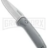 Gerber Highbrow Gray Aluminum Assisted Opening Knife - Stonewash Plain -Kershaw Store Gerber Highbrow Assisted Opening Gray Aluminum Satin BHQ 105485 jr large