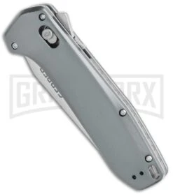 Kershaw Store -Kershaw Store Gerber Highbrow Assisted Opening Gray Aluminum Satin Serr BHQ 118496 jr spine large