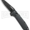 Gerber Highbrow Onyx Aluminum Assisted Opening Knife - Black Serrated