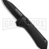 Gerber Highbrow Compact Black Al A/O Spring Assisted Knife - Onyx Plain