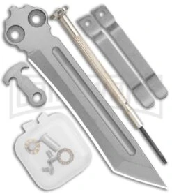 Instaknives Aluminum Balisong Tanto Trainer/Live Blade - Satin Dull/Plain 10 Instaknives Aluminum Balisong Tanto Trainer/Live Blade - Satin Dull/Plain -Kershaw Store Instaknives Silver Balisong Tanto Trainer Blade GX 37599 jr extra large