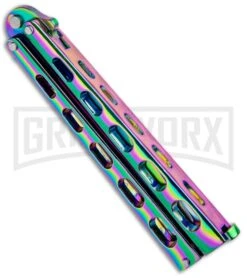 Jaguar Spectrum Balisong Butterfly Knife - Spectrum -Kershaw Store Jaguar Champagne Balisong Butterfly Spectrum BUTT 1090RB GX 34201 jr side large