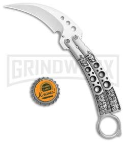 Karambit Tactical Silver Butterfly Knife Limited Edition - Silver -Kershaw Store Karambit Tactical Silver Butterfly Limited Edition Spectrum GX 39600 jr bottlecap large