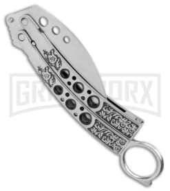 Karambit Tactical Silver Butterfly Knife Limited Edition - Silver -Kershaw Store Karambit Tactical Silver Butterfly Limited Edition Spectrum GX 39600 jr side large