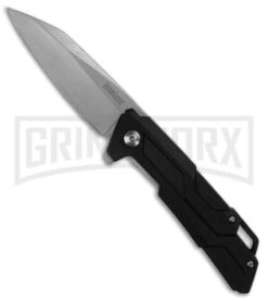 Kershaw Endemic Black GFN Assisted Opening Knife - Stonewash Plain