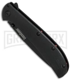 Kershaw Al Mar AM-4 Black G-10 Assisted Opening Knife - Black Plain 2330BLK -Kershaw Store Kershaw Al Mar AM 4 black G10 black BHQ 71078 er spine large