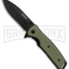 Kershaw Bevy OD Green G-10 Spring Assisted Knife - Blackwash Plain -Kershaw Store Kershaw Bevy OD Green G10 Blackwash BHQ 83240 er large