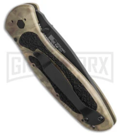 Kershaw Blur Tan Camo Assisted Opening Knife - Black Plain -Kershaw Store Kershaw Blur Linerlock AO Camo BHQ 180001 hd side large